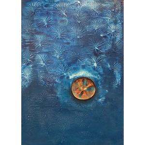 Mahira Ali, 20 x 30 Inch, Acrylic On Canvas. Abstract  Painting, AC-MAALI-005